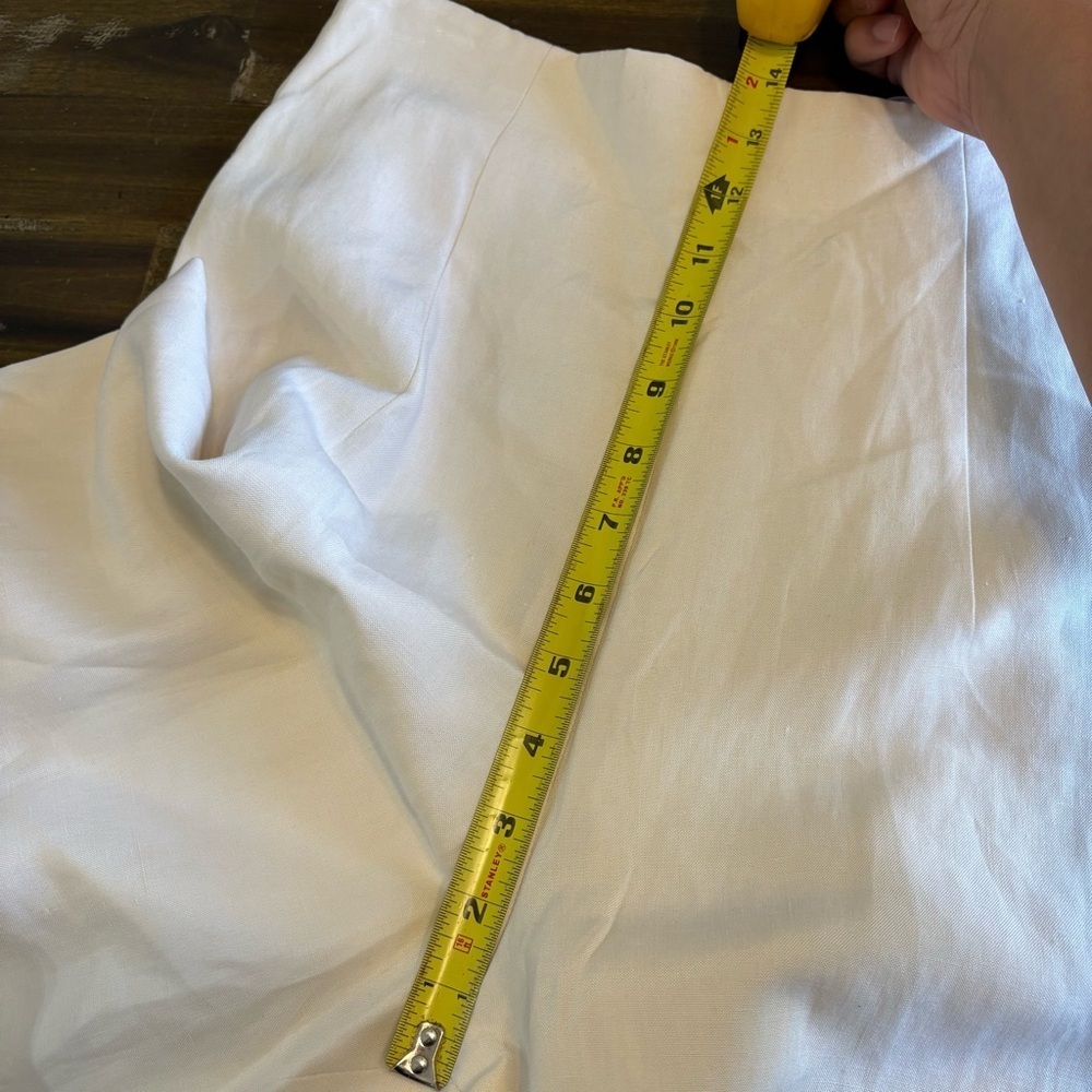 Vintage Designer Trousers Pants Linen Silk Badgley Mischka Cream Dead Stock 6 - Picture 7 of 14